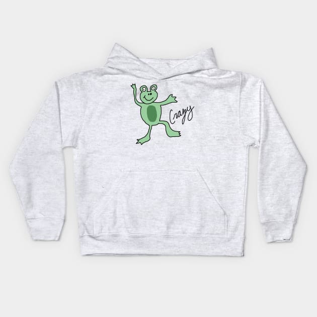 Crazy Frog Kids Hoodie by Sci-Emily